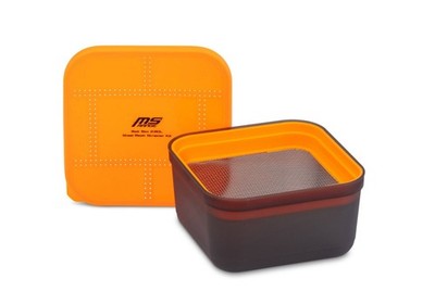 MS-Range Bait Box 2,8l + 2mm Steel Mesh Strainer  Lebenköder Box  Maden  7147288