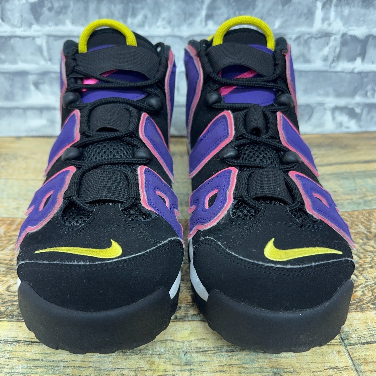 Nike Air Uptempo 96 Black Court Purple White DZ5187-001 Mens Size