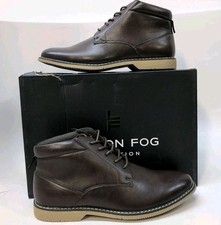 London Fog Tyler Chukka Men's Memory Foam Formal Boots US 9 M Brown CL30578M-E