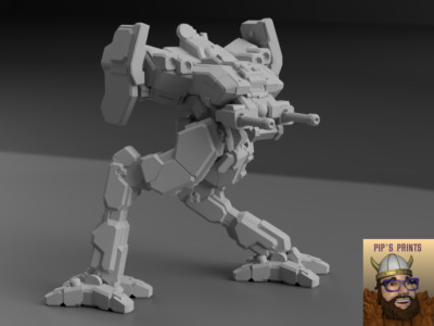 LCT-PB Locust ''Pirate's Bane''  Alternate Mech Model For Battletech 6mm-10mm-15mm