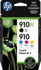 HP Genuine 910XL Black Ink Cartridge 910 Cyan Magenta Yellow Color 3 1 4/pk 2026