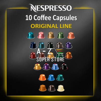 Nespresso Coffee 10 Pods Sleeve Original Line Intenso / Espresso / Lungo / Decaf