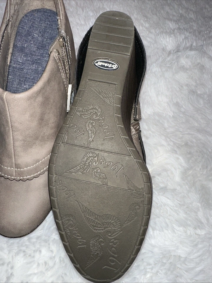 Ботинки женские Dr. Scholl's Breeanna серо-коричневые искусственная кожа с манжетами размер 9,5 - Изображение 4 из 4