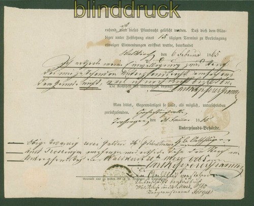 Waldkirch Fernbrief 24. Feb. 1865 nach Trossingen mit Inhalt (53230) - Bild 2 von 2