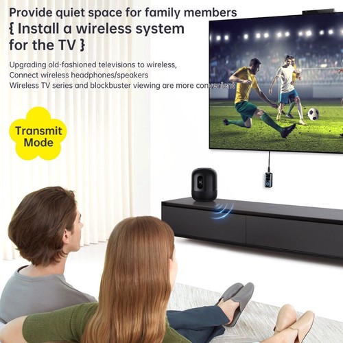 4-in-1 Wireless Bluetooth 5.4 Transmitter Receiver Adapter Audio 3.5mm Jack Aux - Picture 7 of 12