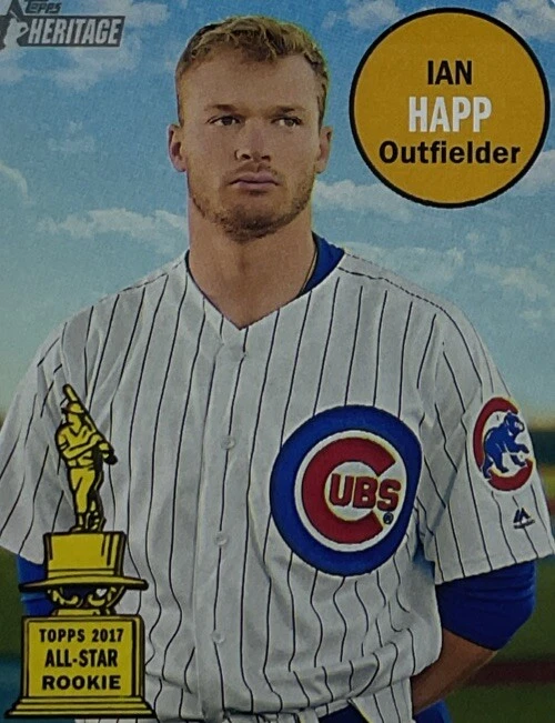 Ian Happ PSA 9 - 2018 Topps Heritage -Cubs All-Star - Three Gold Gloves- Happer - Image 4 of 4