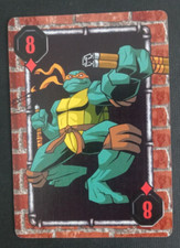 2009 Teenage Mutant Ninja Turtles Playing Card Michelangelo 8 Diamonds