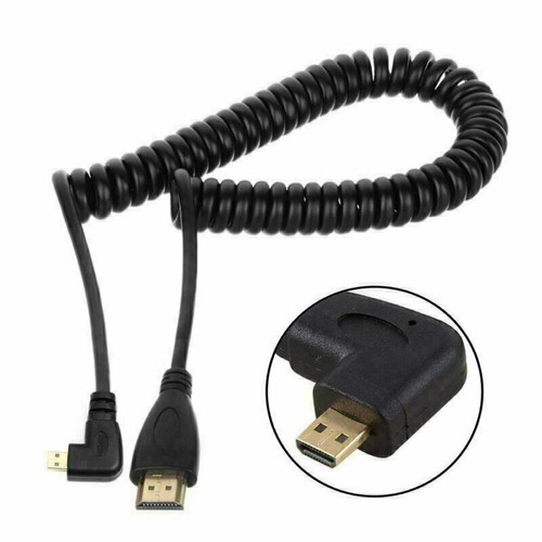CY HDMI Stecker links/rechts winkelig 90 Grad Micro HDMI HDTV Stretch-Kabel - Bild 24 von 30