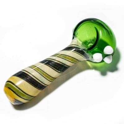 12 cm / 4,7'' Glas Chillum Pfeife - halb sortiert