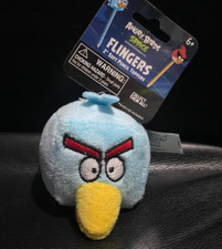 Angry Birds Space Ice Cube 2" Blue Square Bird Finger Puppet Plush Rovio Topper