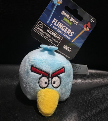 Angry Birds Space Ice Cube 2'' Blue Square Bird Finger Puppet Plush Rovio Topper