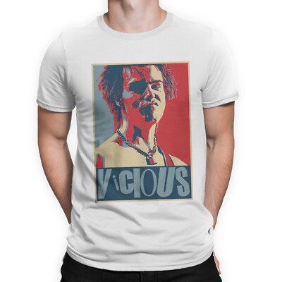 Sid Vicious Men's T-Shirt Sex Pistols Music Punk Tee Top Gift T