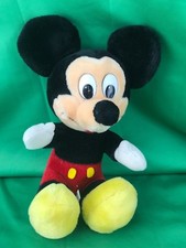 Vintage Disney Mickey Mouse 11" Plush Doll Disneyland Stuffed Animal
