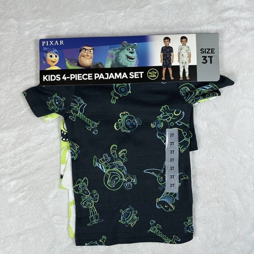 PIXAR Character Kid’s 4-Piece Pajama Set Size 3T