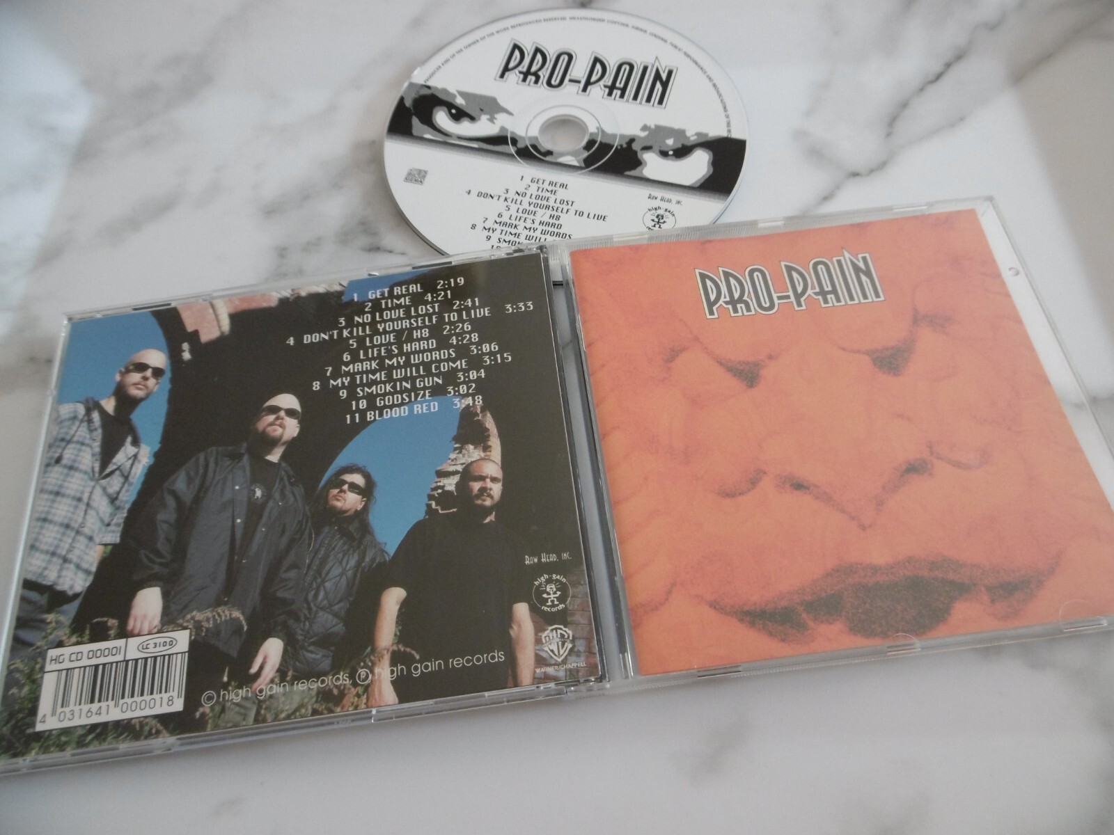 PRO-PAIN CD ALBUM HIGH GAIN RECORDS GET REAL TIME NO LOVE LOST LOVE / H8