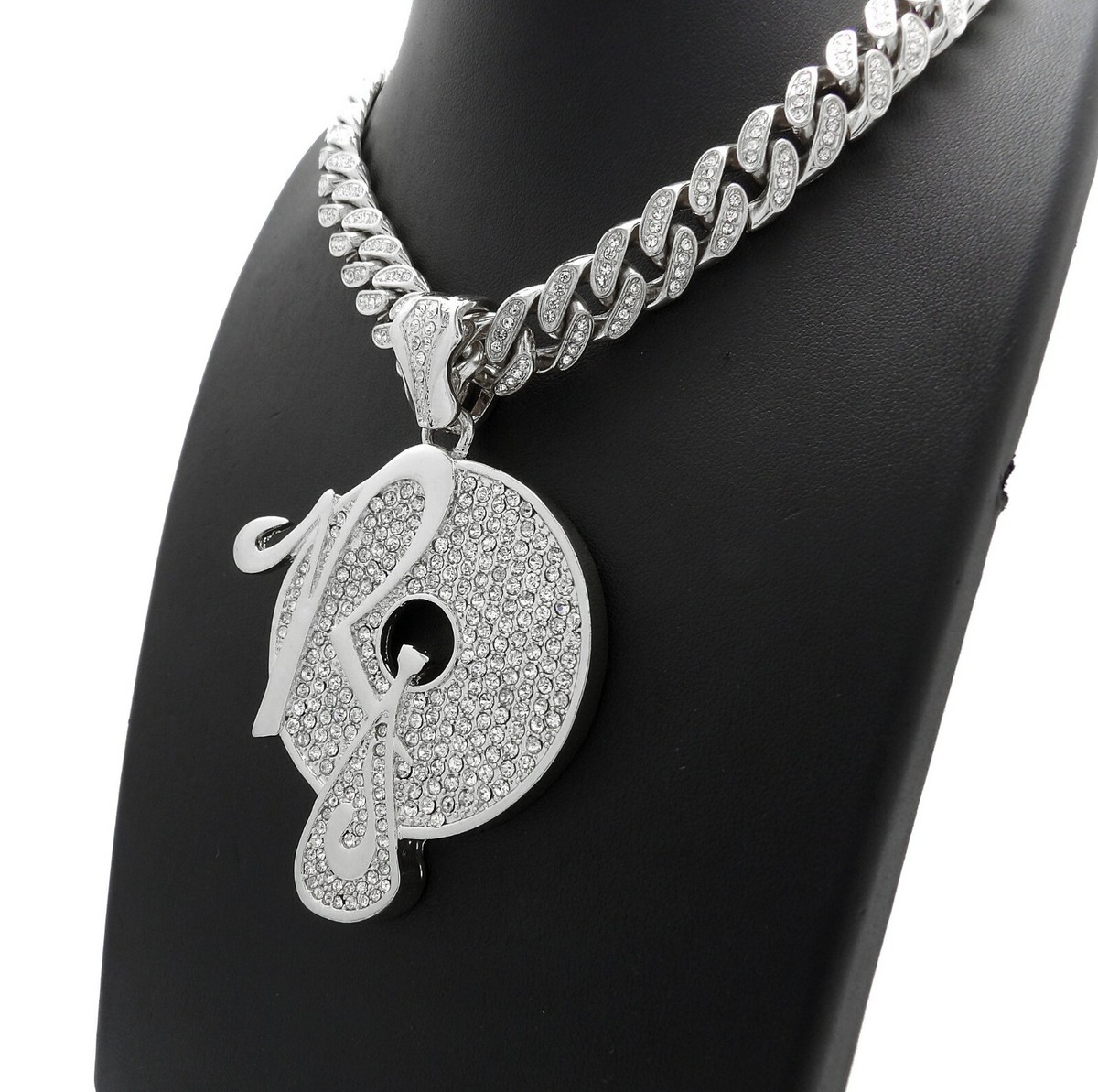 た*し様 Roca wear ネックレス 00s ジルコニア jay z ロゴ DIMOND ROCAFELLA JAYZ PENDANT SILVER CUBAN LINK CHAIN NECKLACE HIP