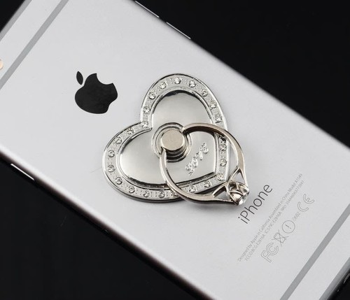 Universal 360 Rotating Finger Ring Stand Holder For Cell Phone Tablet - HEART - Picture 11 of 13