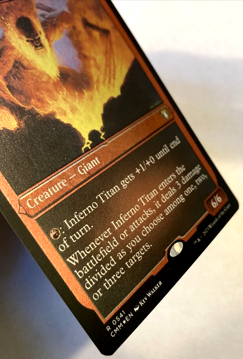 MTG Inferno Titan FOIL ETCHED Commander Masters 541 NM | eBay
