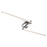 Led Deckenleuchte Schwenkbar WarmweißEs Licht Silberfarbig Metall 143,6Cm