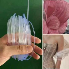 10M Clear Plastic Boning Corset Strip Bone Sewing WeddingDress Crinoline Support