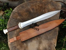 24 Inch Celtic Pride Sword Handmade Carbon Steel Double Edge Greek Xiphos Sword