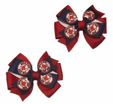 Boston Red Sox Toddler Hair Bow Set