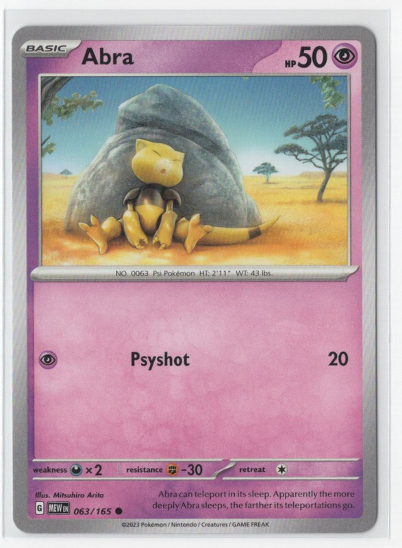 Pokemon Scarlet & Violet 151 - 063/165 Abra