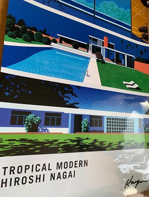 Hiroshi Nagai autographed poster Tropical Modern B | eBay