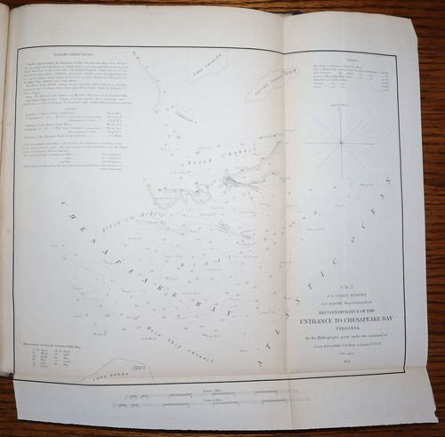 1852 US Coast Survey 58 Faltkarten USA West- und Ostküste seltene Sammlung - Bild 18 von 24