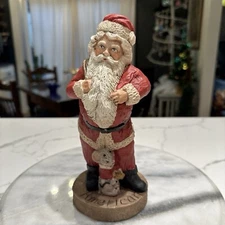 Vintage World Inc 1989 American Santa Figurine Folk Art 8.5”