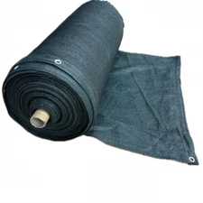 Vapor Barrier Supply - 80% Green Shade Cloth Hemmed and Grommeted