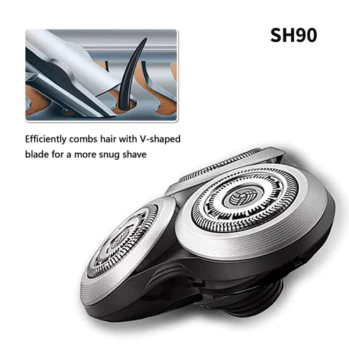 SH90 Replacement Heads (with Whole Base) for Philips Norelco Shavers Series 9000 - Picture 4 of 9