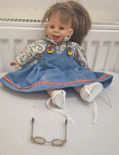 Rogel Spain Vintage Boy Doll with rare Glasses 10" Tall - Picture 6 of 6