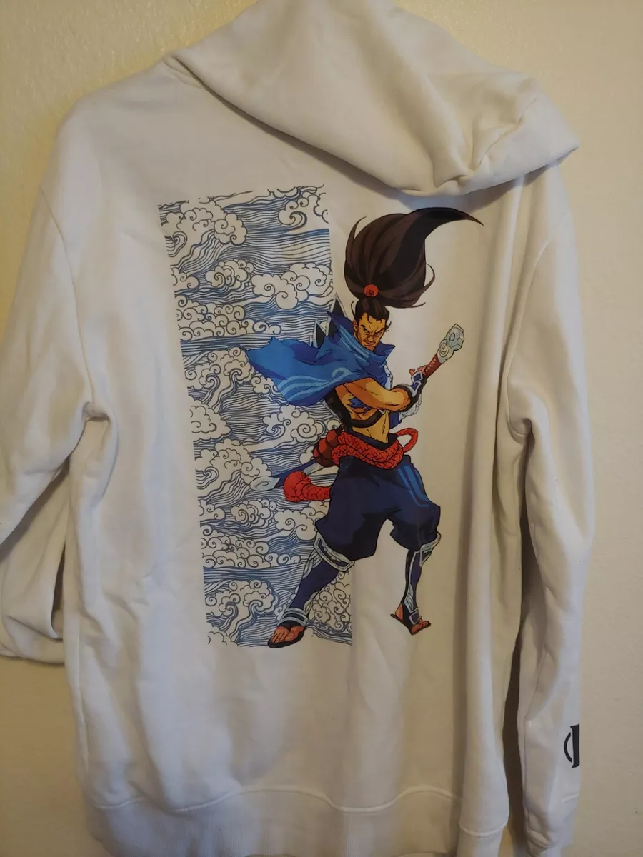 H&M Yasuo League Of Legends Mens Sweatshirt Hoodie White Regular