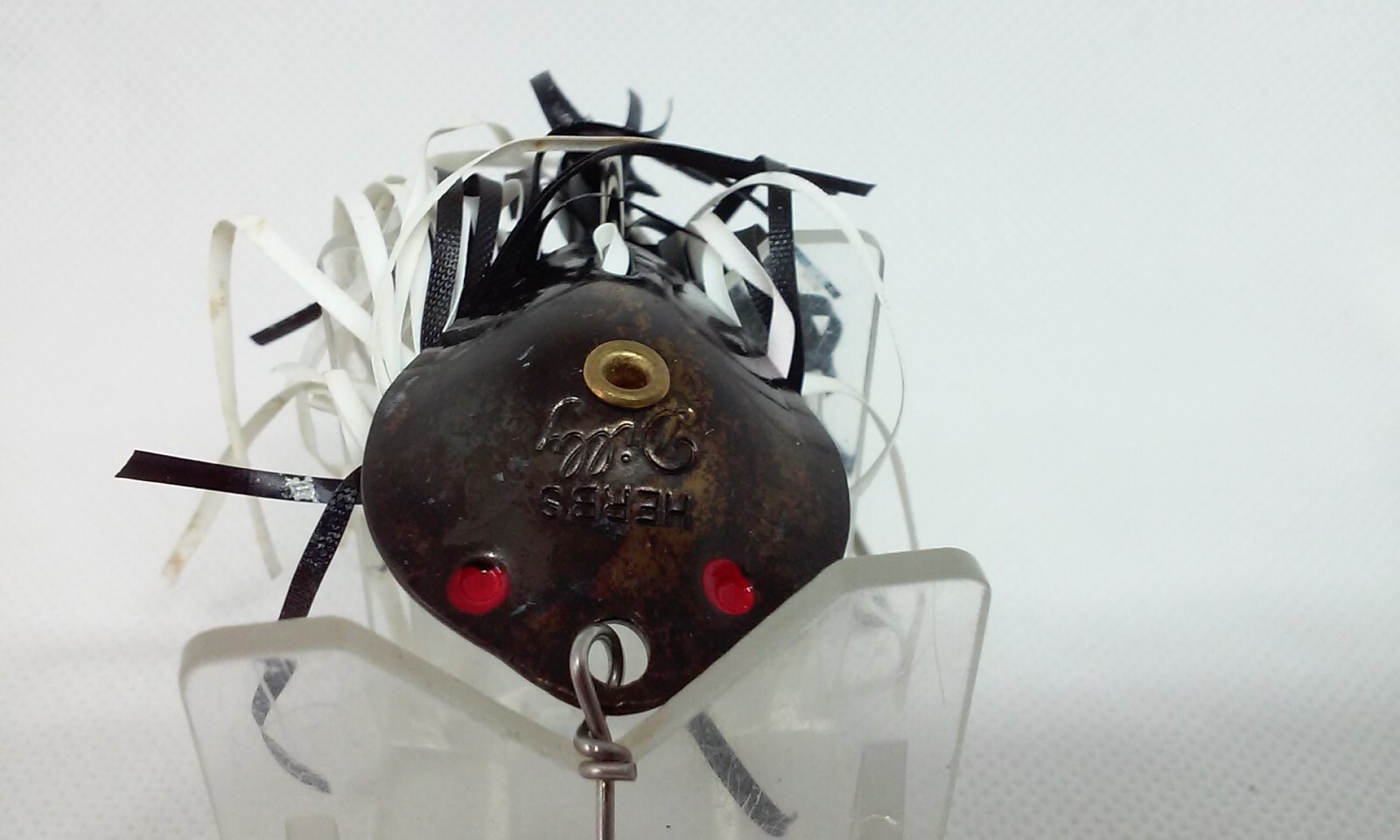 Vtg Lurh Jensen HERB'S Dilly BUZZ Spoon Black Buzzbait Topwater 5/8 Fishing Lure - Image 8