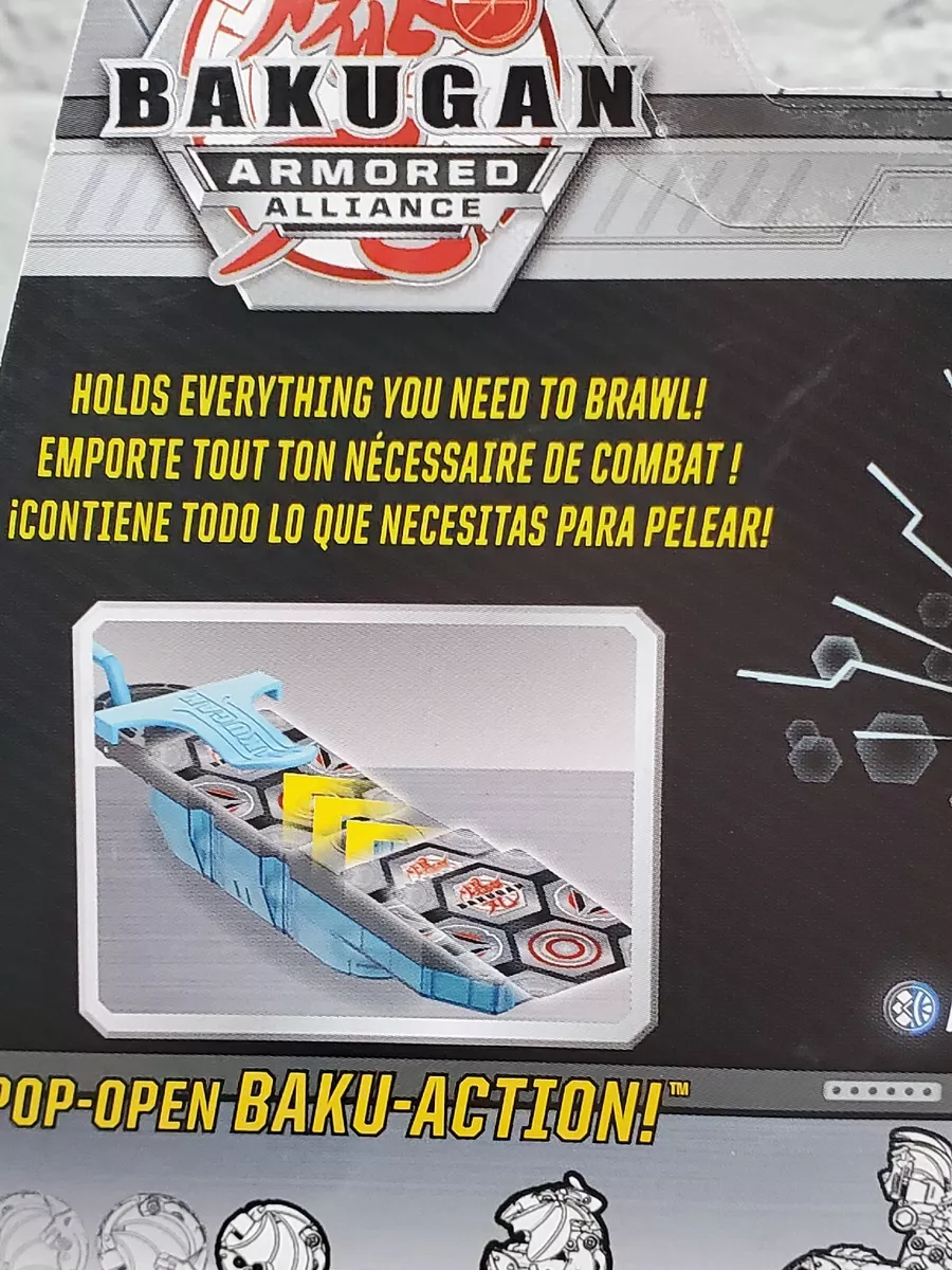 Bakugan Armored Alliance Blue Baku-Clip w/ Hydorous x Batrix Figure & Card - NEW