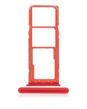 Replacement Dual Sim Card Tray Compatible For Samsung Galaxy A10 A105 / 2019 Red