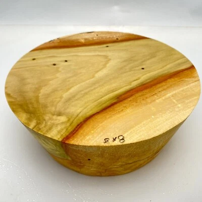 BUCKLEY SHOP WORKS TULIP POPLAR BOWL BLANK, 8”x3”, BULK LISTING, WOOD LATHE TURNING STOCK