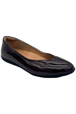 Naturalizer Women's Ballet Flats Vivienne Crimson Crinkle Patent