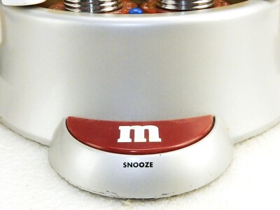 M&Ms Clock Radio, AM/FM, Battery Backup, Alarm w/Snooze, Blue