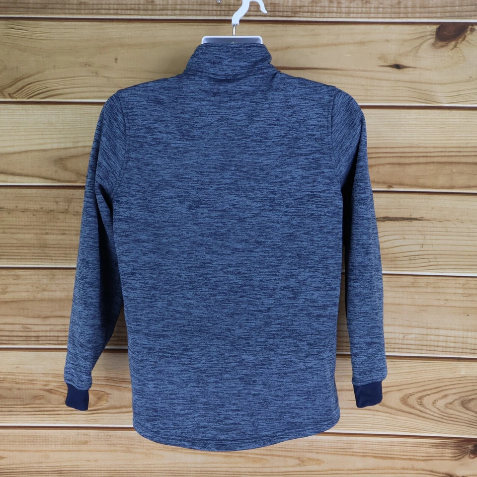 Under Armour Coldgear 1/4 拉链夹克宽松男式 S 码深蓝色希瑟 — 第 2/4 张图片