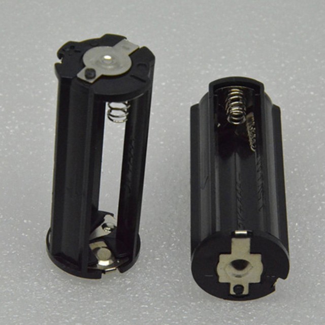 Cylindrical 3 AAA Plastic Battery Holder Adapter Box Case for Flashlight Lamp eBay