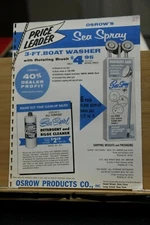 Osrow Products Co Inc Long Island NY New York Sea Spray Swirl Boat Marine