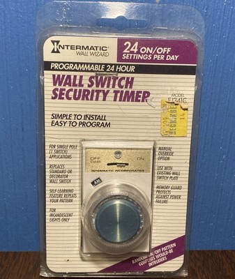 Intermatic Programmable Electronic Wall Wizard Switch Security Timer Model EJ341