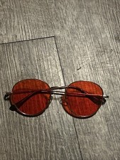 Vintage Red Sunglasses Oval