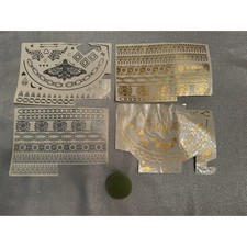Temporary Tattoos Set Gold Silver Sponge Boho Bohemian Festival Jewelry