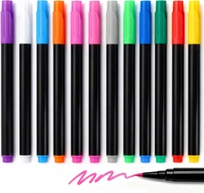 12-Color Markers for LED Note Board with Colors, Compatible with Lumiboard Reusa