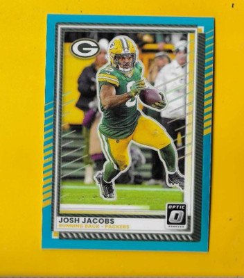 74882 2025 Donruss Optic Aqua #128 Josh Jacobs PACKERS 18/349