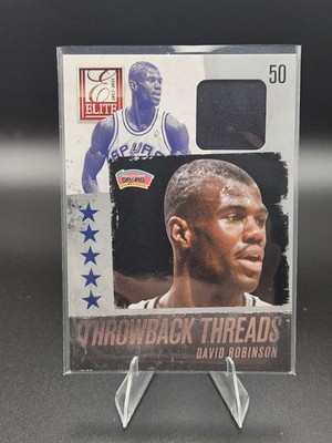 2013-14 Panini Elite Throwback Threads David Robinson #9 (MEM)