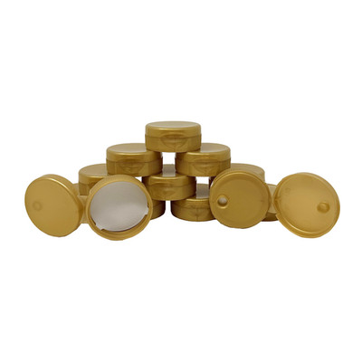 Clearview - 12 Pack, 38mm Gold Flip Top Honey Bear Replacement Lids - BPA Free